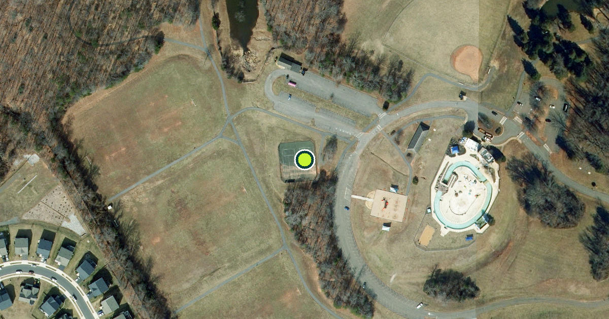 Satellite view of Manassas Park Pickleball Courts