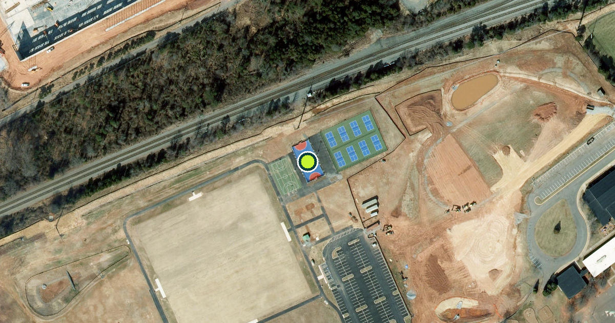 Satellite view of Manassas Pickleball Courts