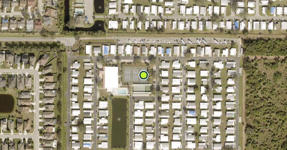 Satellite view of Manatee County Pickleball Courts