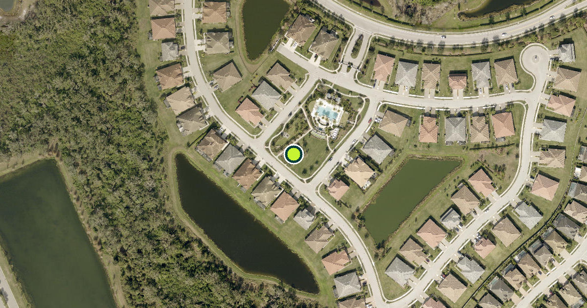Satellite view of Manatee County Pickleball Courts