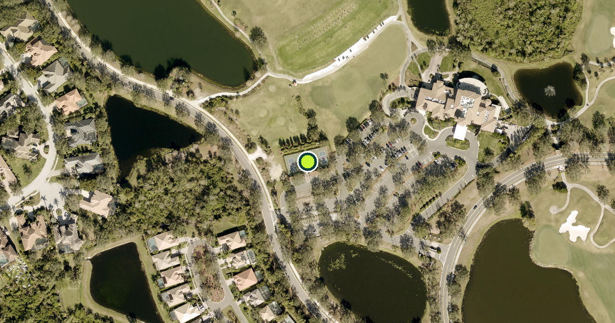 Satellite view of Manatee County Pickleball Courts