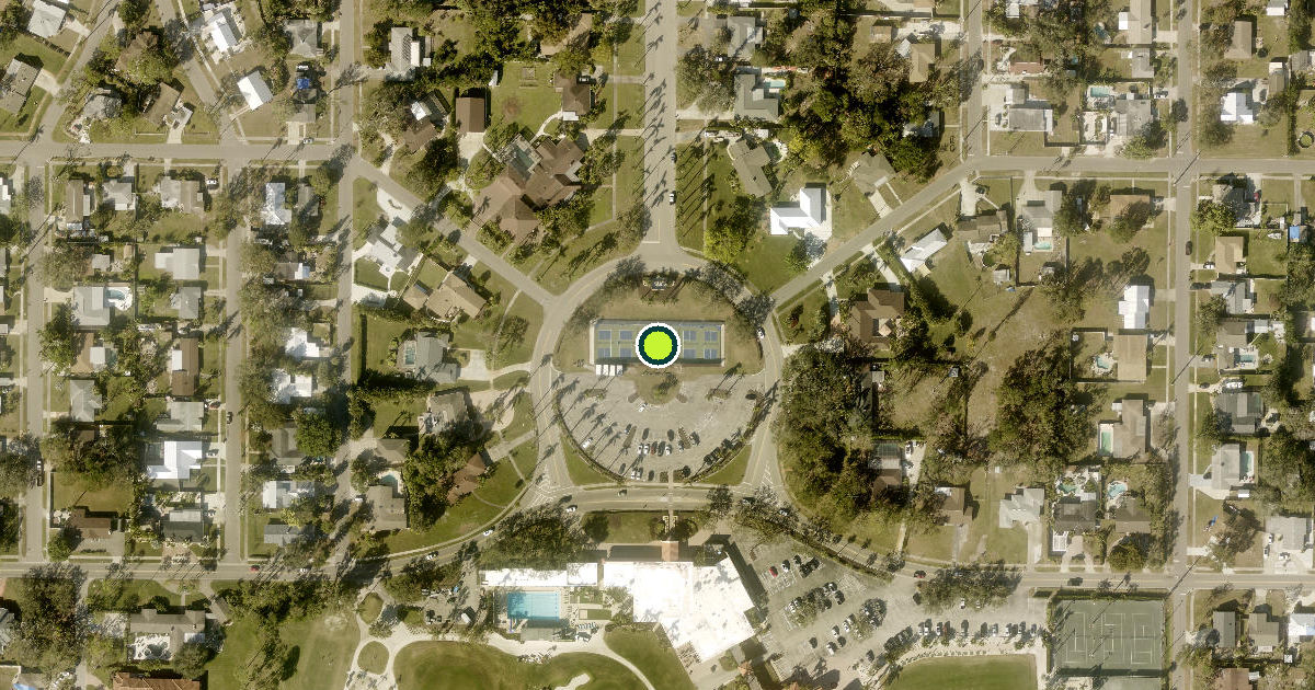 Satellite view of Manatee County Pickleball Courts