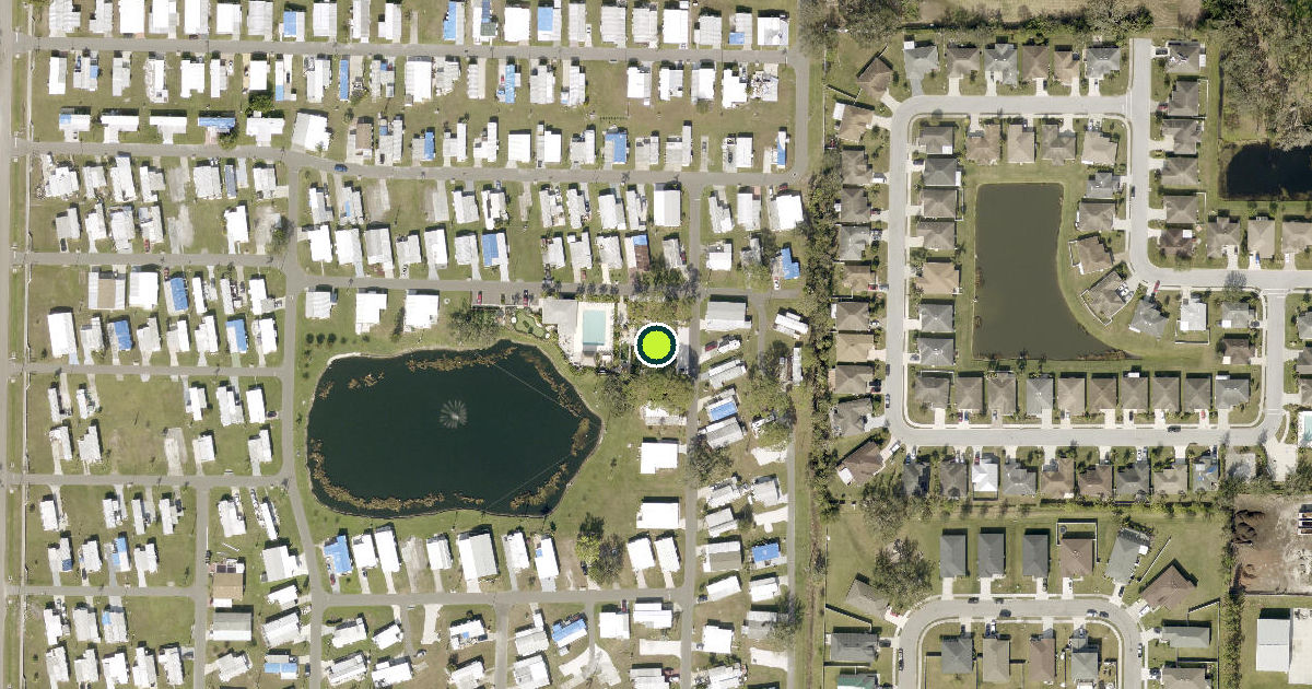Satellite view of Manatee County Pickleball Courts