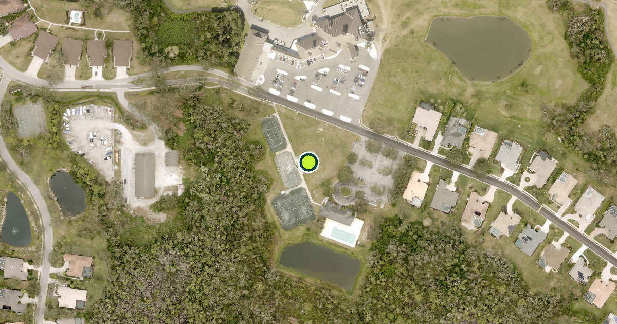 Satellite view of Manatee County Pickleball Courts