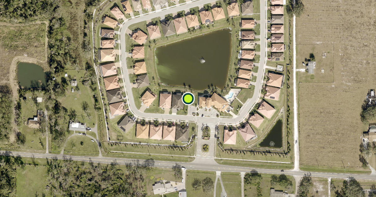 Satellite view of Manatee County Pickleball Courts