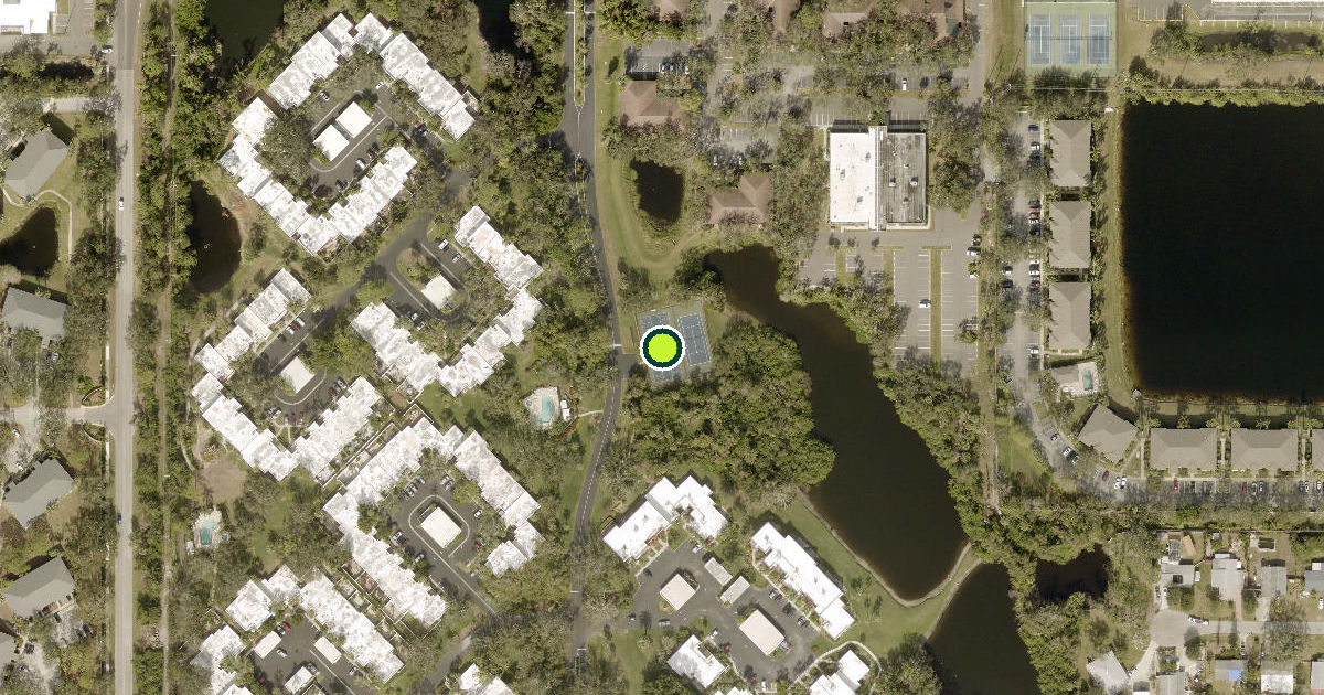 Satellite view of Manatee County Pickleball Courts