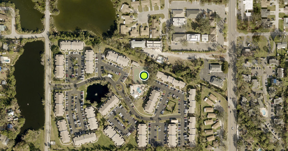 Satellite view of Manatee County Pickleball Courts