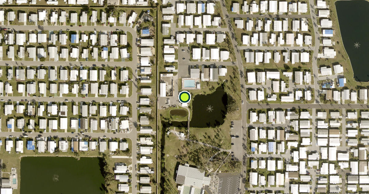 Satellite view of Manatee County Pickleball Courts