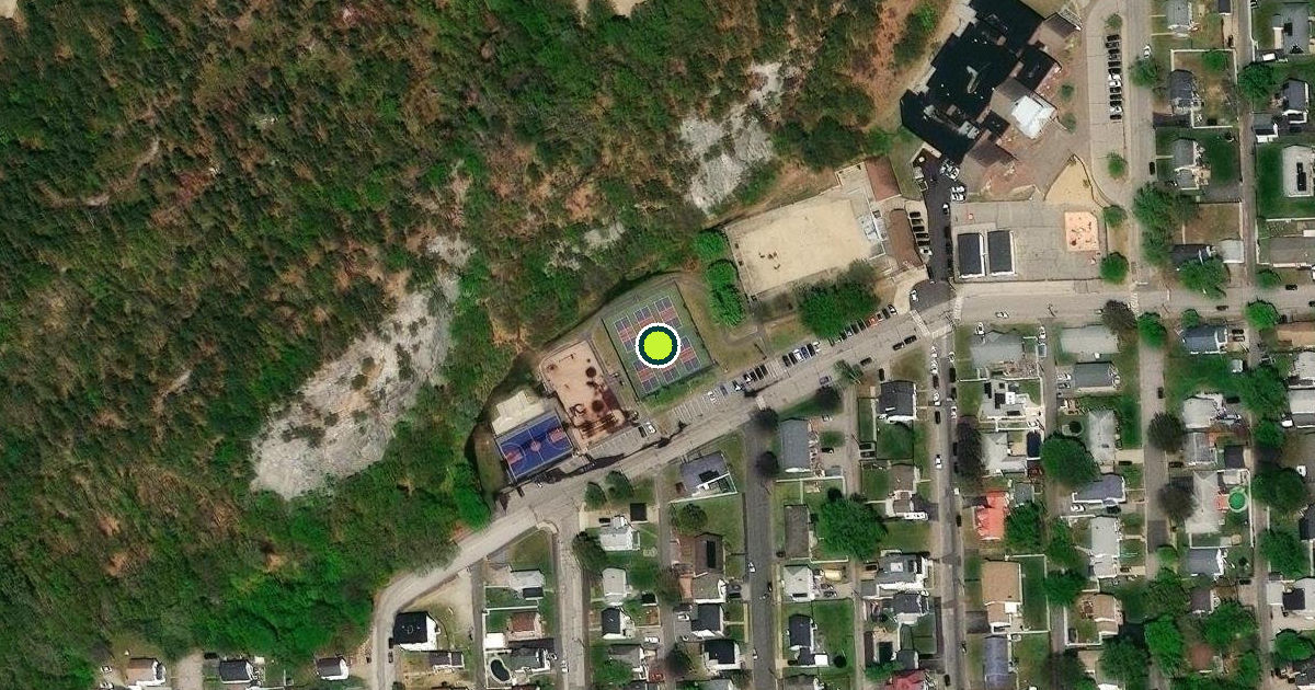 Satellite view of Manchester Pickleball Courts