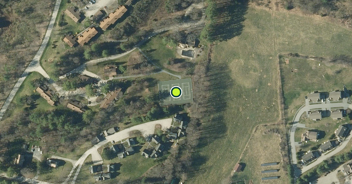 Satellite view of Manchester Pickleball Courts