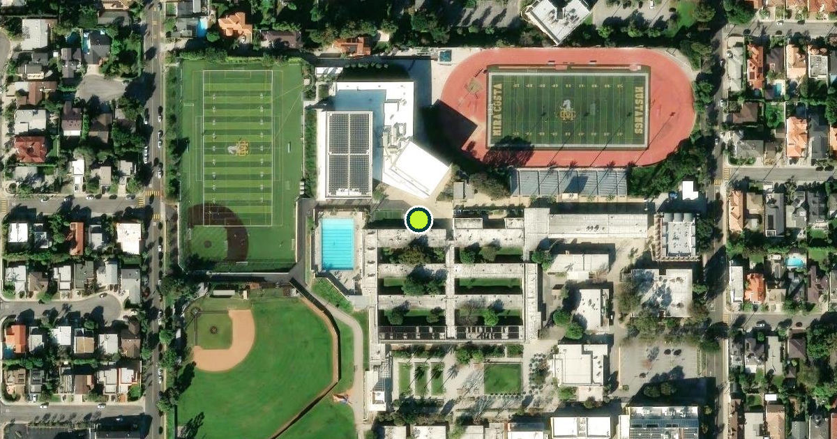 Satellite view of Manhattan Beach Pickleball Courts