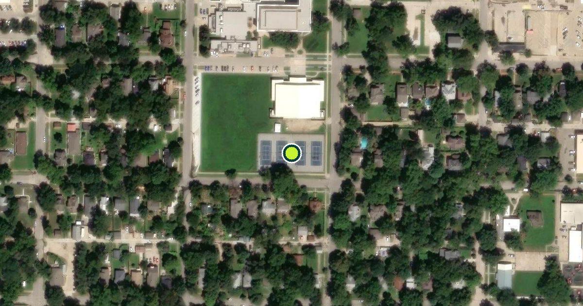 Satellite view of Manhattan Pickleball Courts