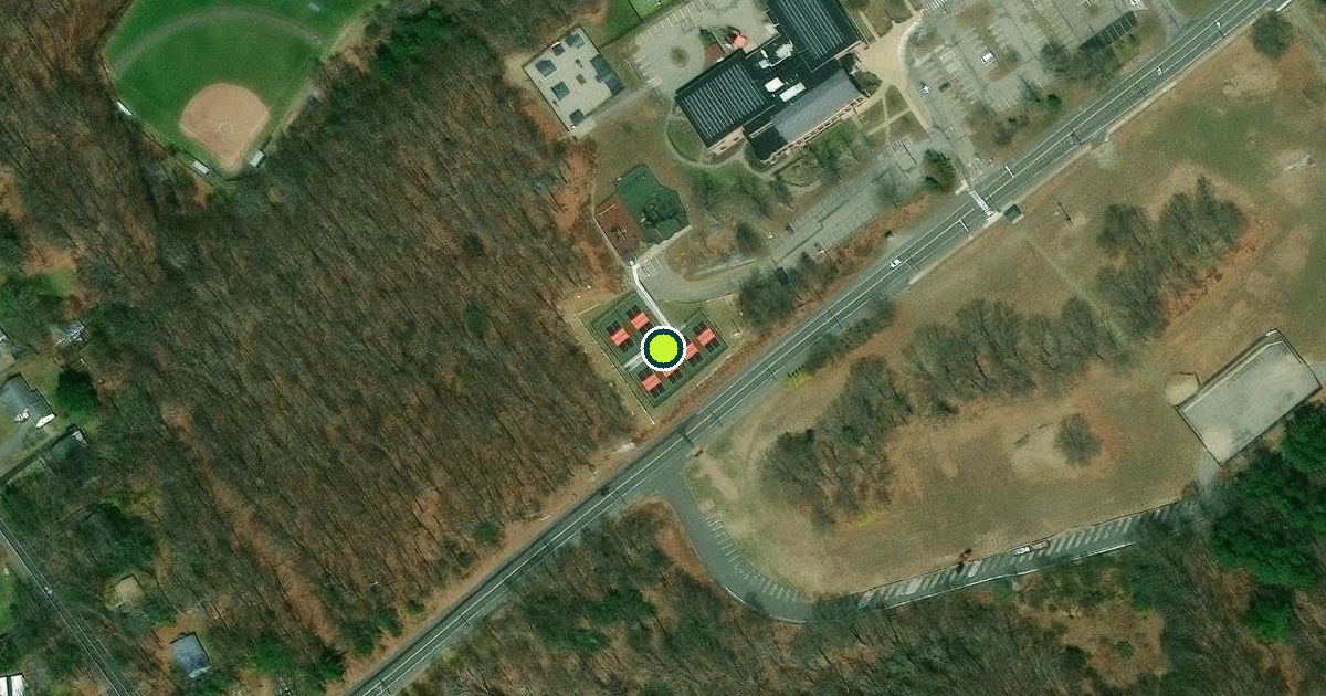 Satellite view of Mansfield Pickleball Courts