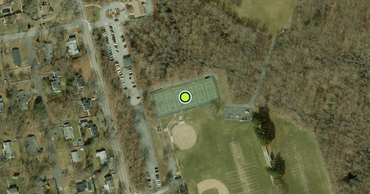 Satellite view of Mansfield Pickleball Courts