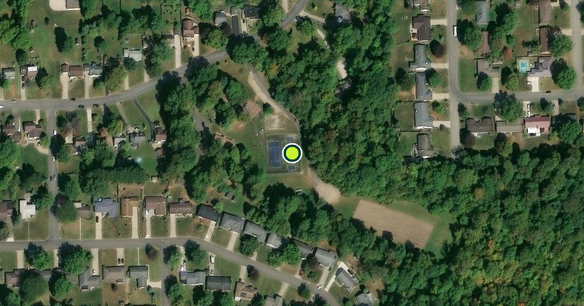 Satellite view of Mansfield Pickleball Courts