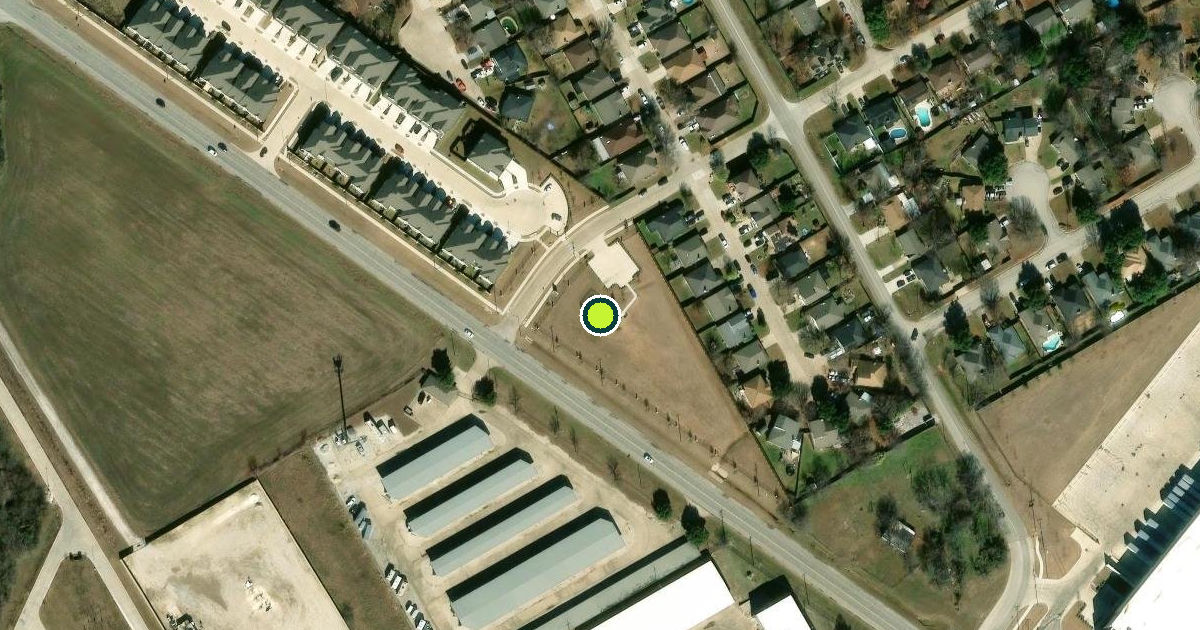 Satellite view of Mansfield Pickleball Courts