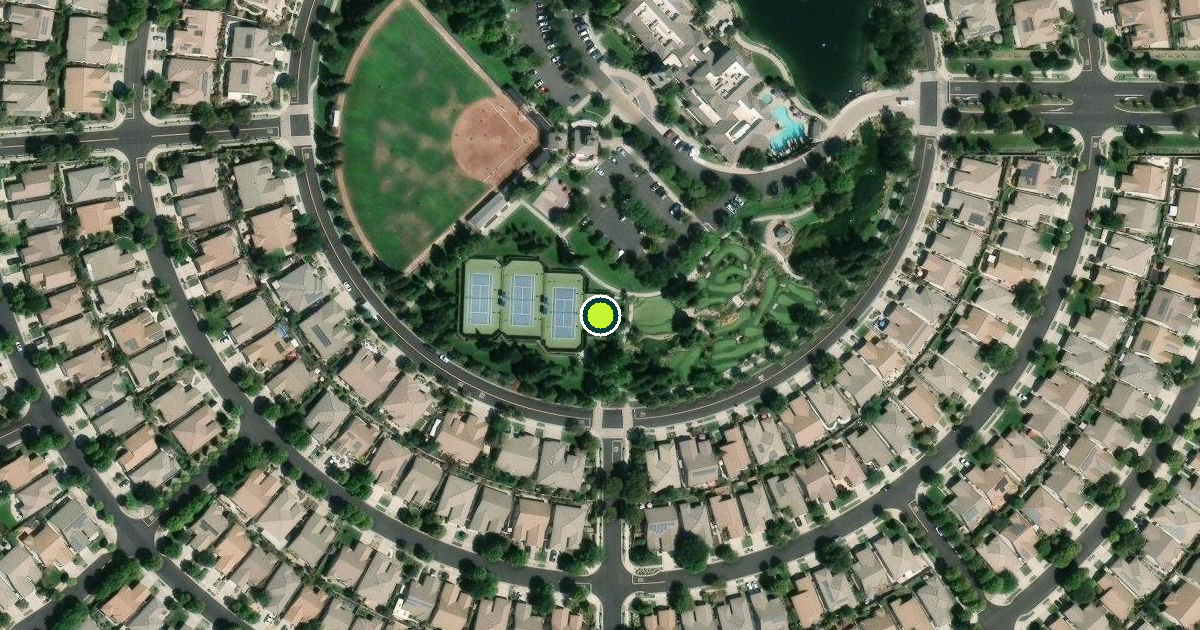Satellite view of Manteca Pickleball Courts