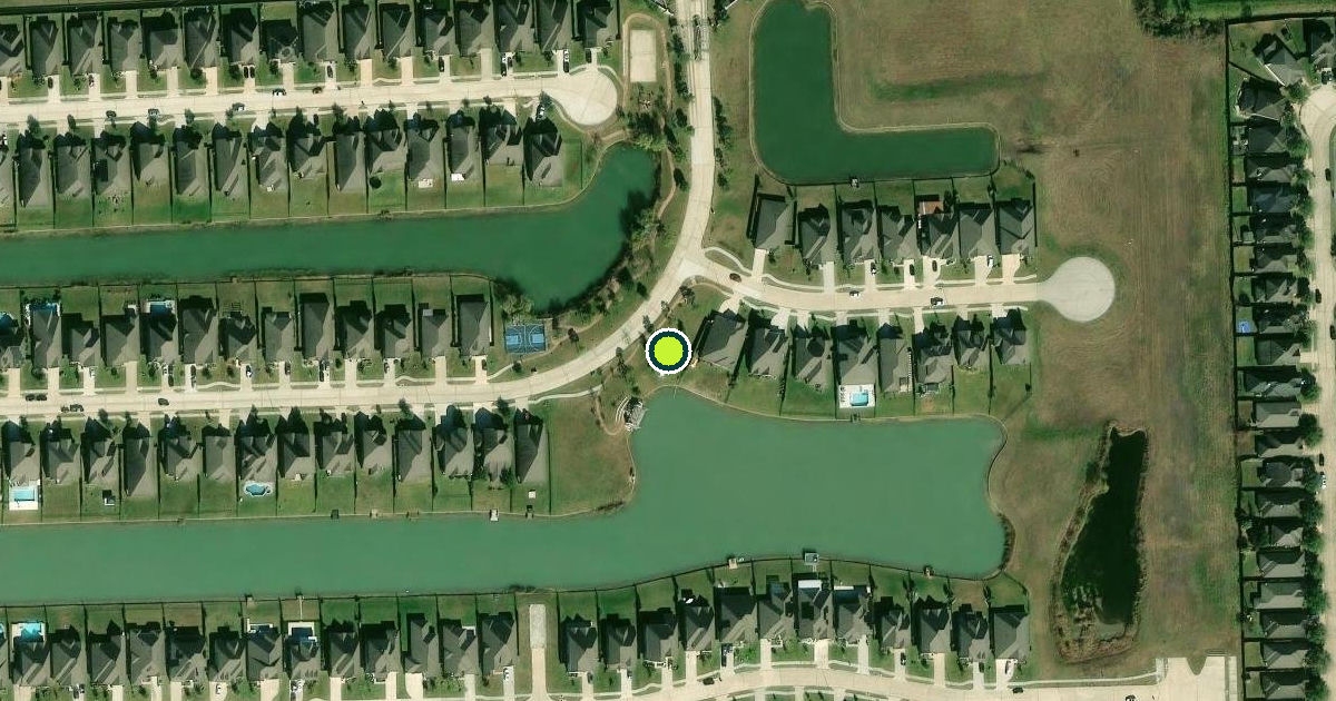 Satellite view of Manvel Pickleball Courts