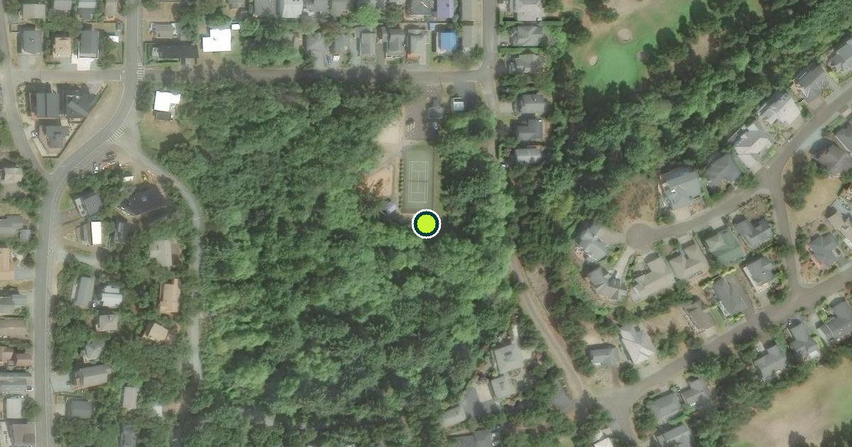 Satellite view of Manzanita Pickleball Courts