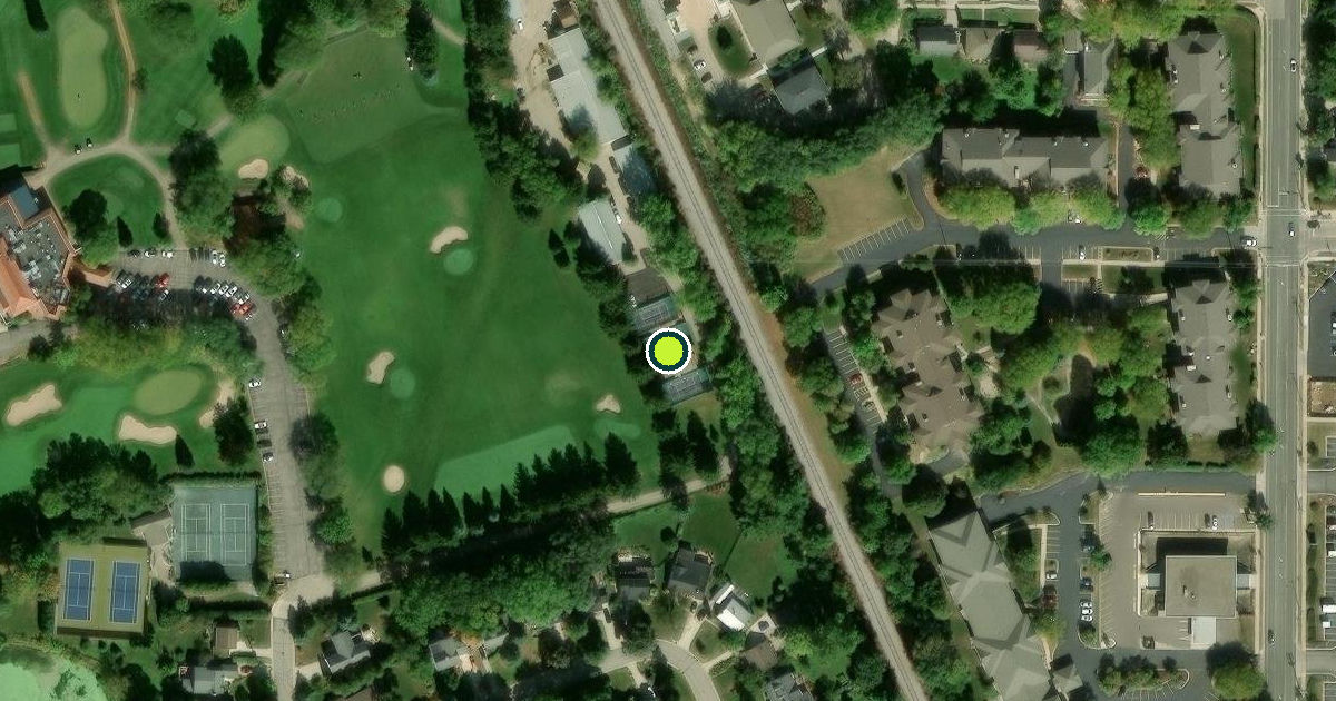 Satellite view of Maple Bluff Pickleball Courts