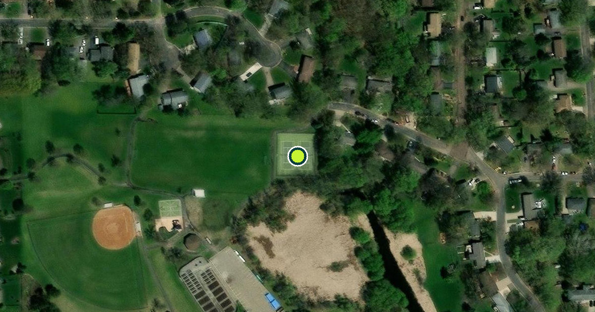 Satellite view of Maple Grove Pickleball Courts