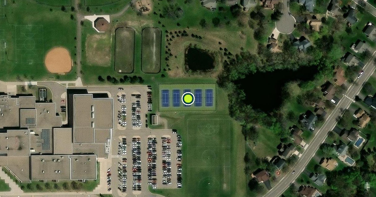 Satellite view of Maple Grove Pickleball Courts