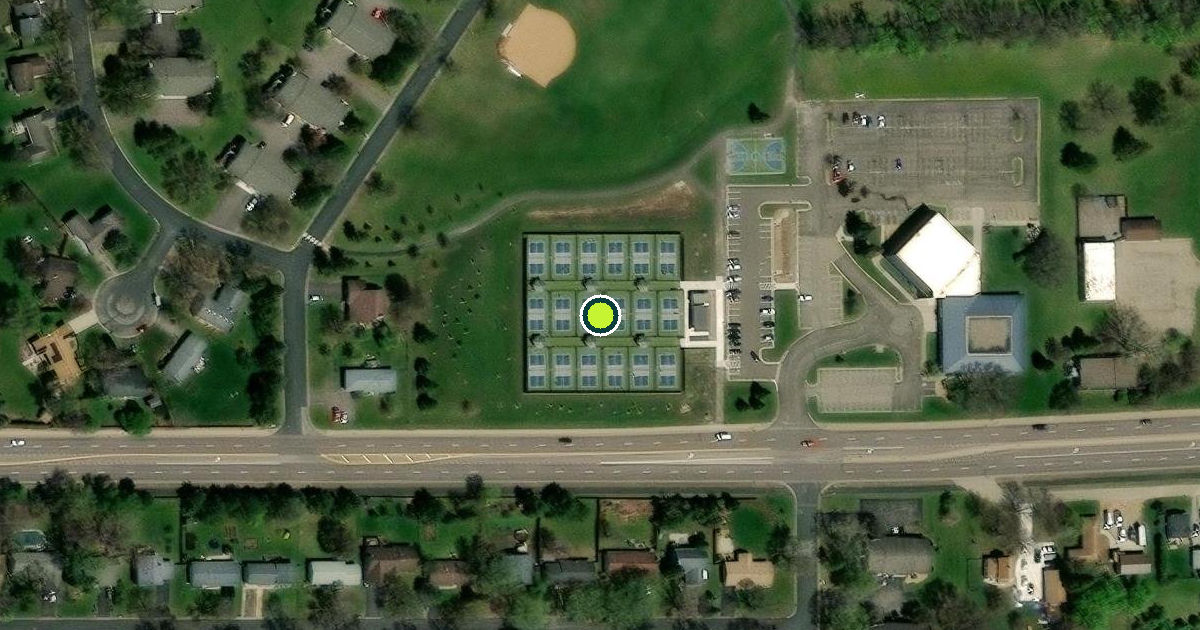 Satellite view of Maple Grove Pickleball Courts