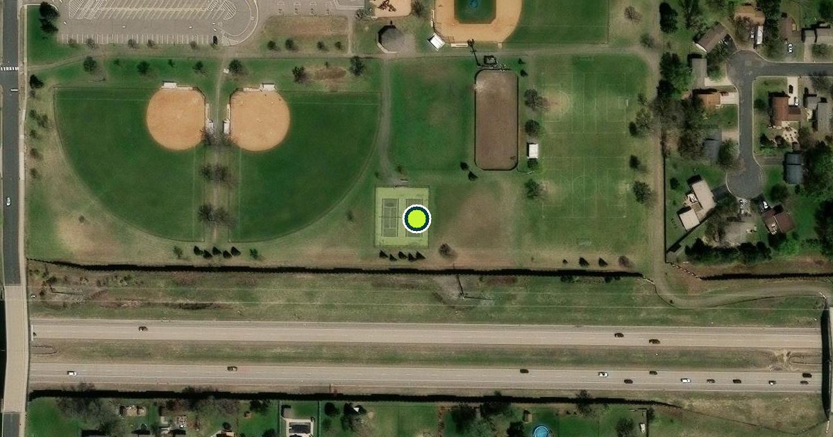 Satellite view of Maple Grove Pickleball Courts