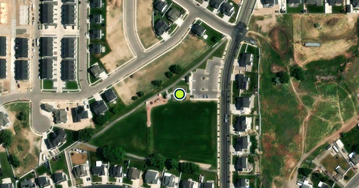 Satellite view of Mapleton Pickleball Courts