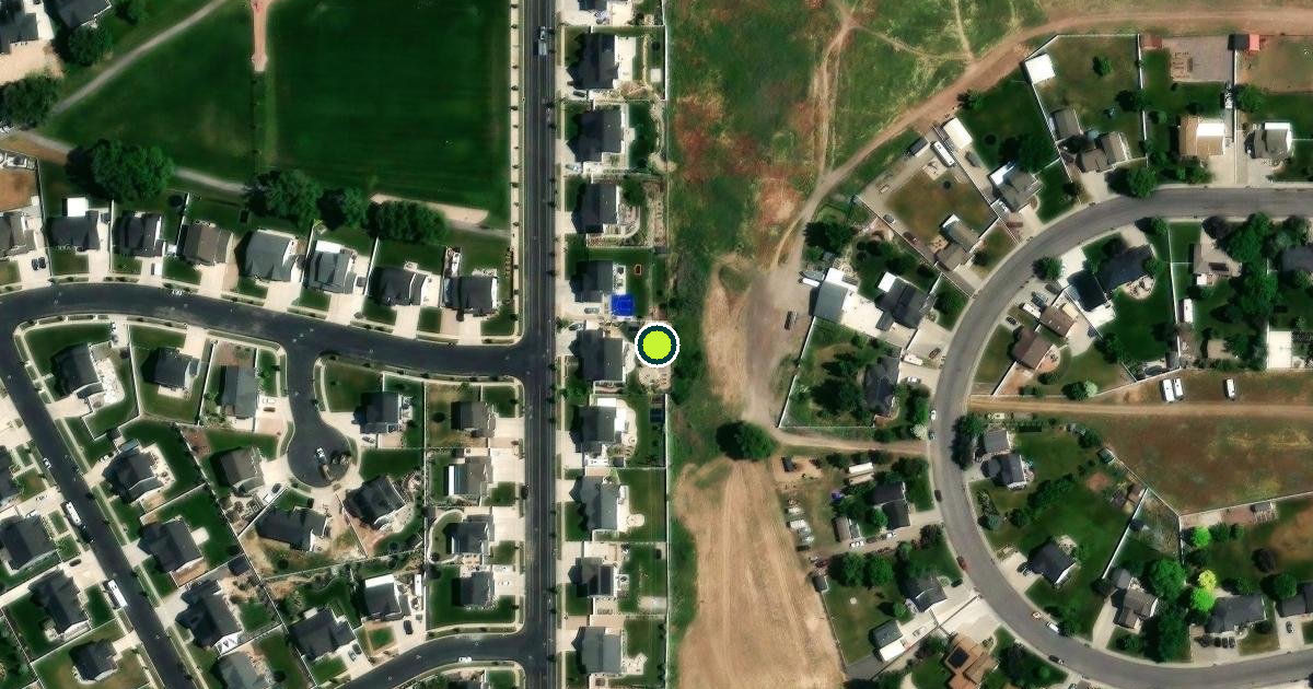 Satellite view of Mapleton Pickleball Courts
