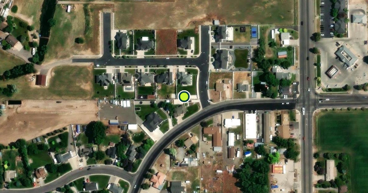 Satellite view of Mapleton Pickleball Courts
