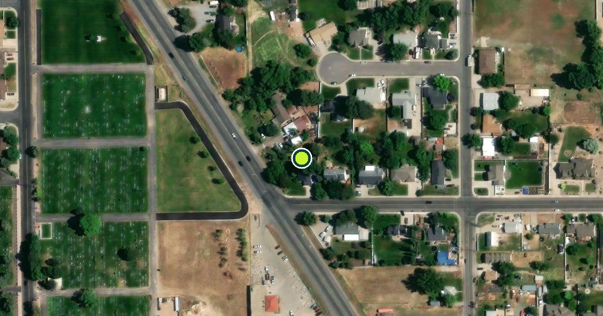 Satellite view of Mapleton Pickleball Courts