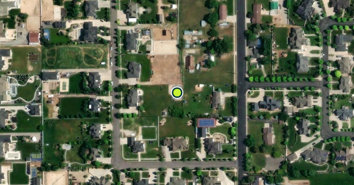 Satellite view of Mapleton Pickleball Courts