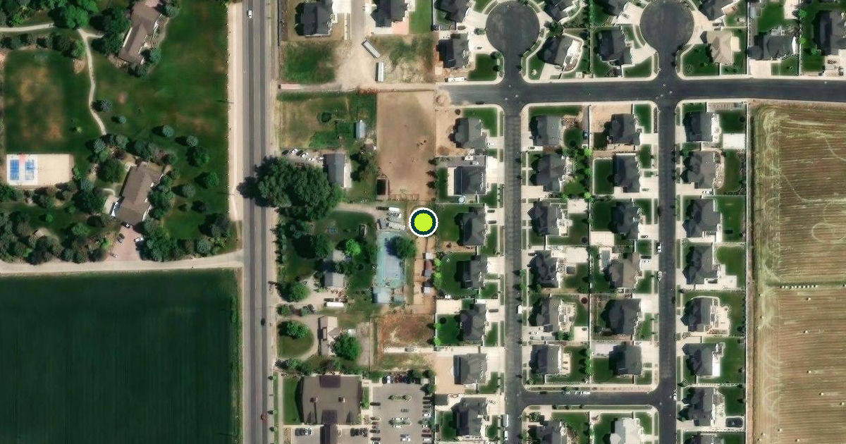 Satellite view of Mapleton Pickleball Courts