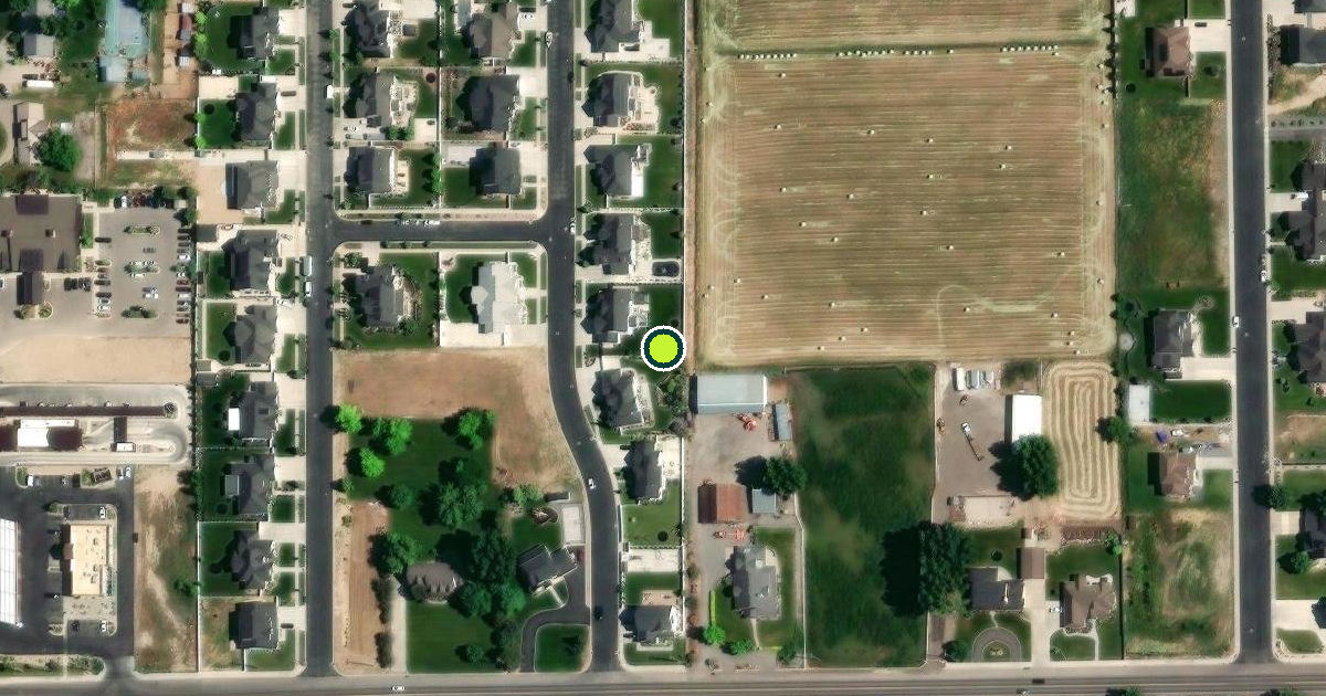 Satellite view of Mapleton Pickleball Courts