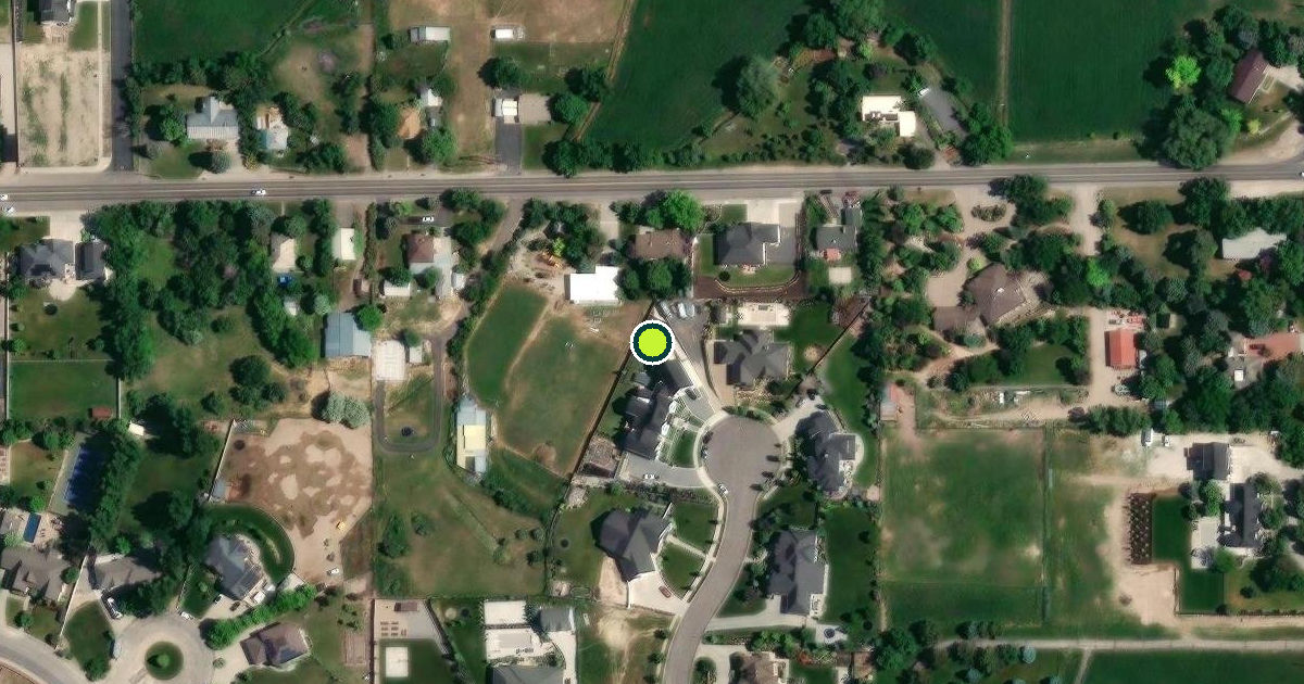 Satellite view of Mapleton Pickleball Courts