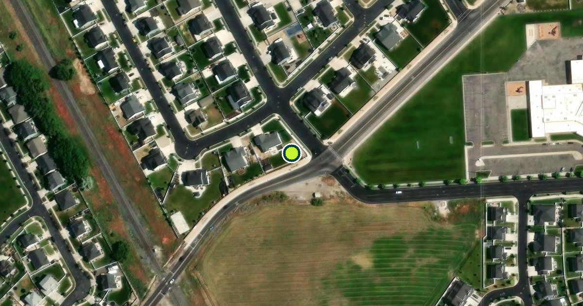 Satellite view of Mapleton Pickleball Courts