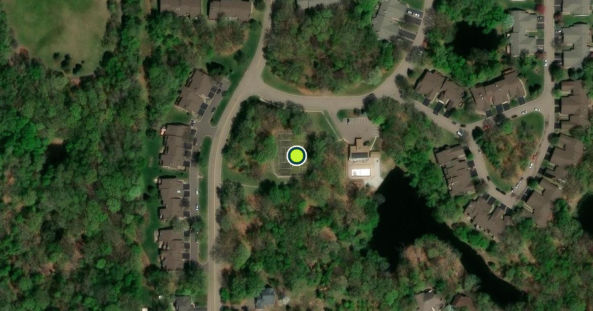 Satellite view of Maplewood Pickleball Courts