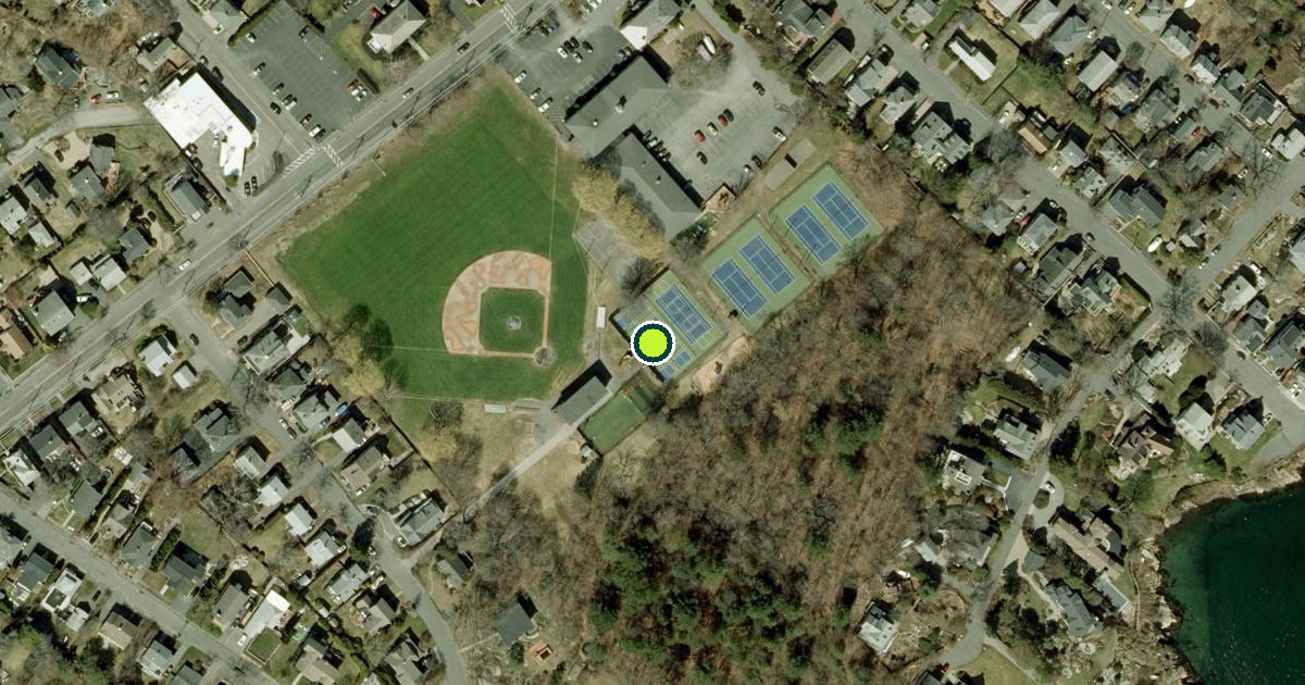 Satellite view of Marblehead Pickleball Courts