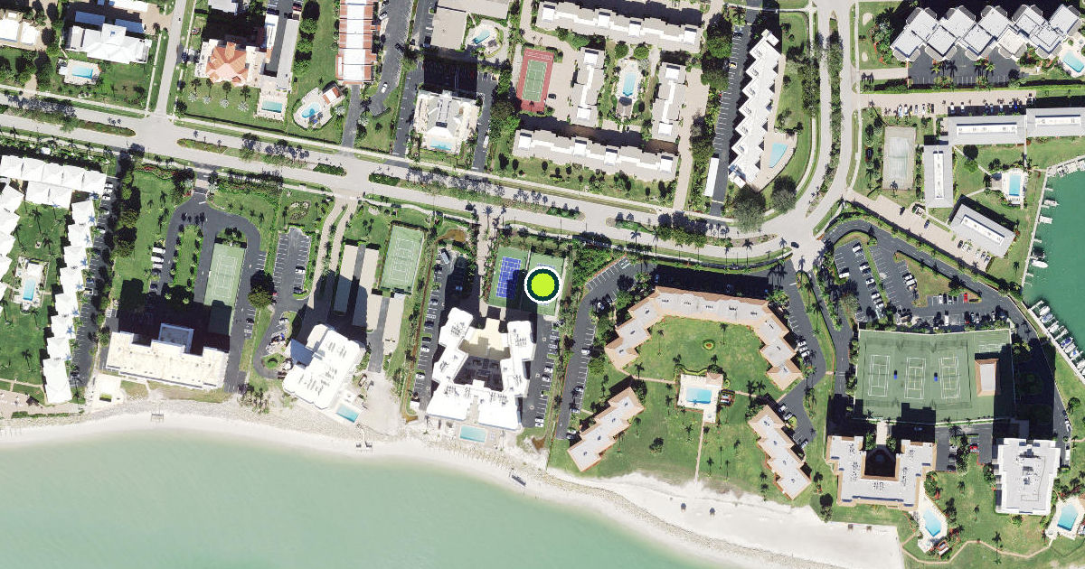 Satellite view of Marco Island Pickleball Courts