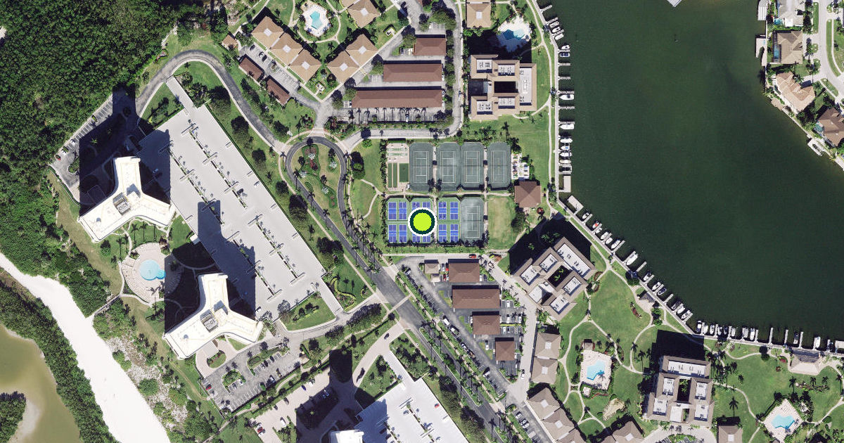 Satellite view of Marco Island Pickleball Courts