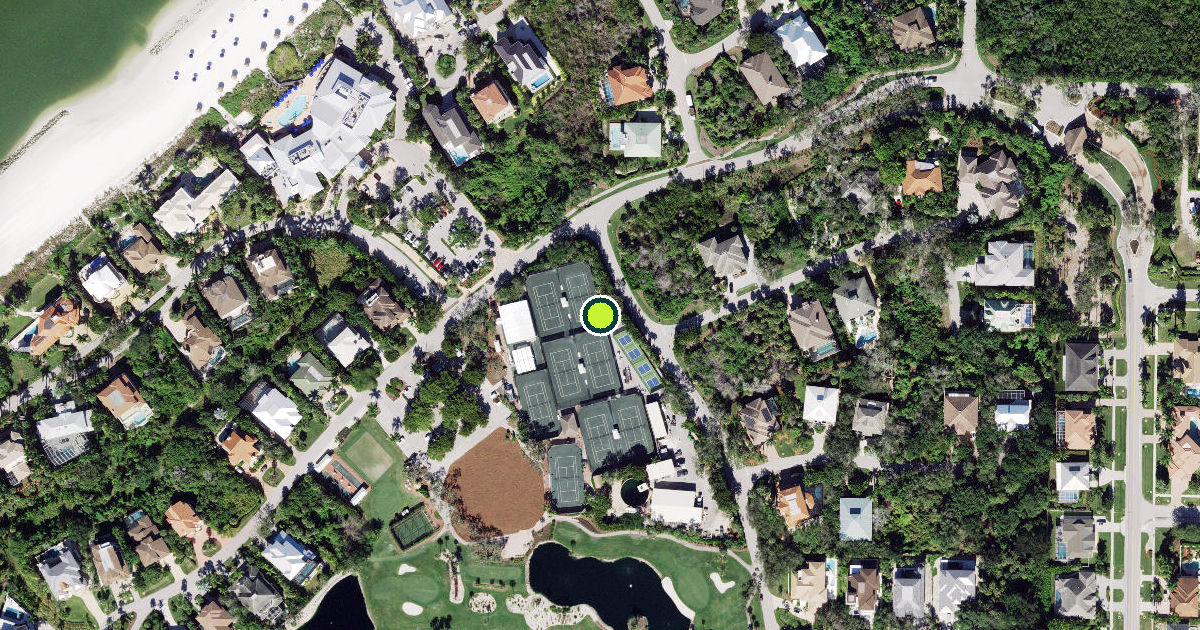 Satellite view of Marco Island Pickleball Courts