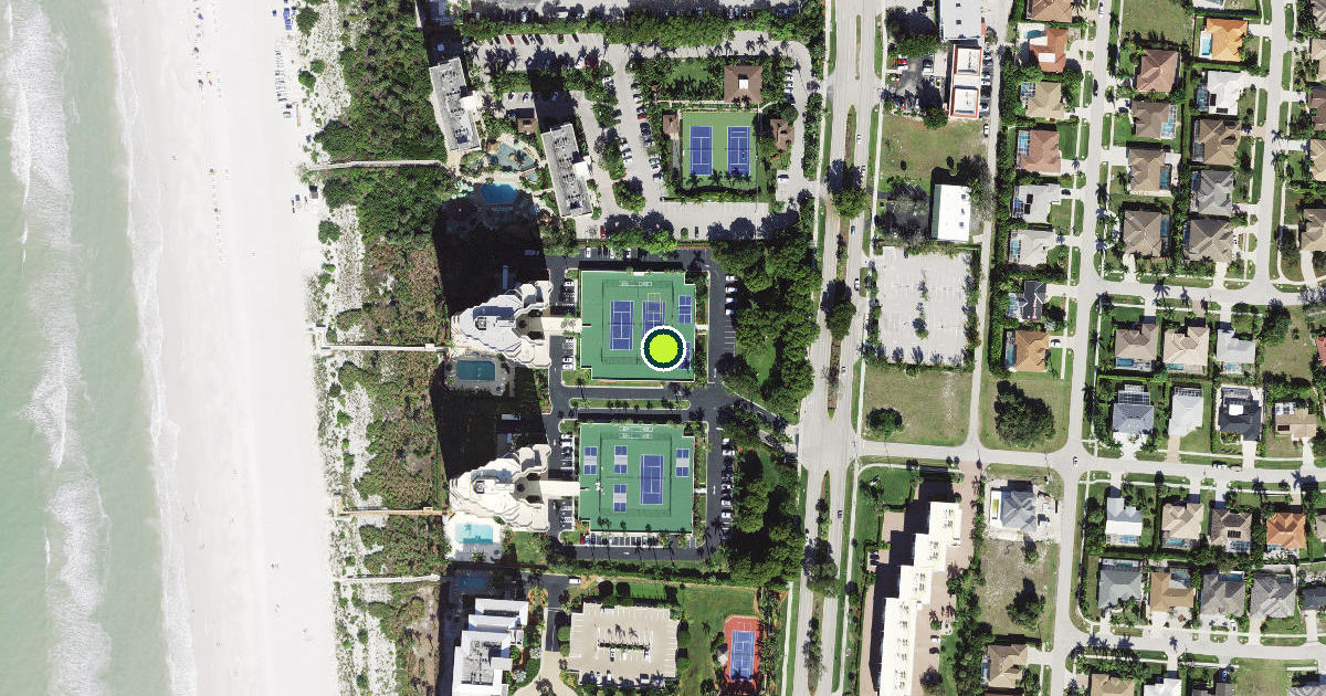Satellite view of Marco Island Pickleball Courts