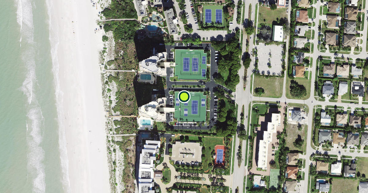 Satellite view of Marco Island Pickleball Courts