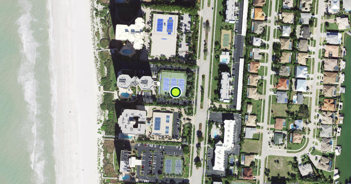 Satellite view of Marco Island Pickleball Courts