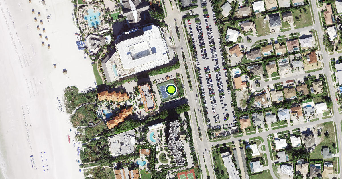 Satellite view of Marco Island Pickleball Courts