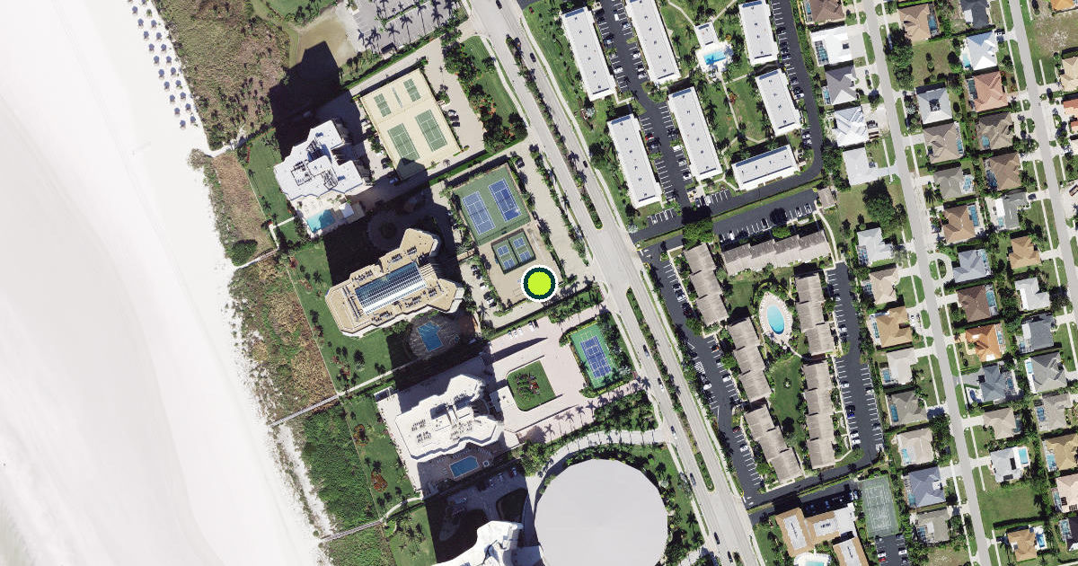 Satellite view of Marco Island Pickleball Courts