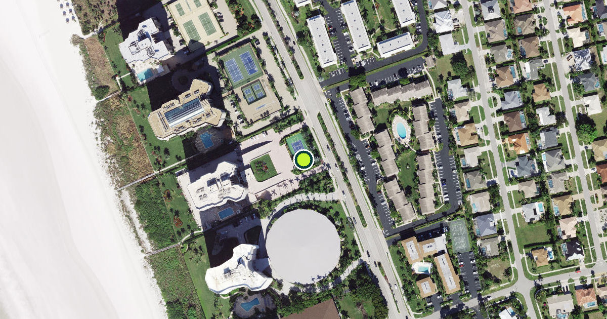 Satellite view of Marco Island Pickleball Courts