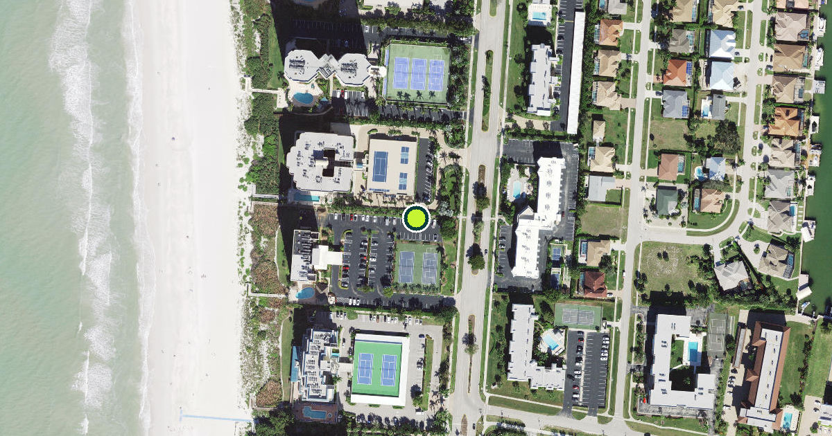 Satellite view of Marco Island Pickleball Courts