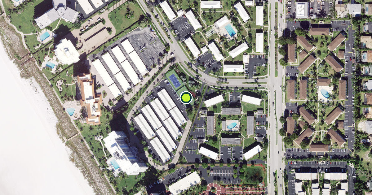 Satellite view of Marco Island Pickleball Courts